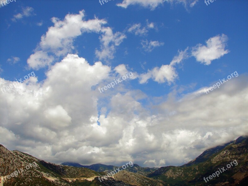 Clouds Landscape Blue Sky Scenery