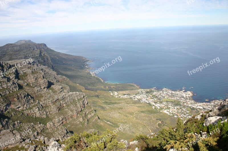 Table Mountain South Africa Coast Free Photos