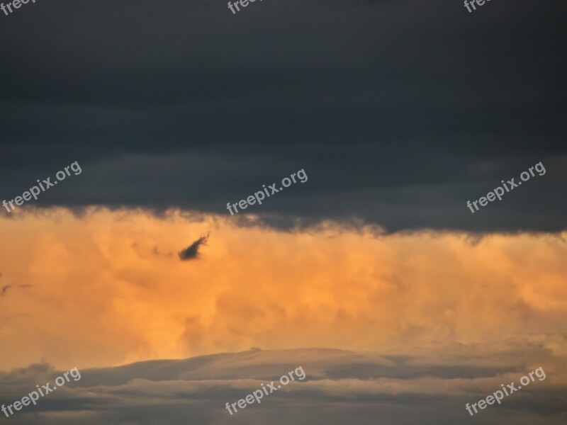 Clouds Cloudscape Background Colors Dramatic