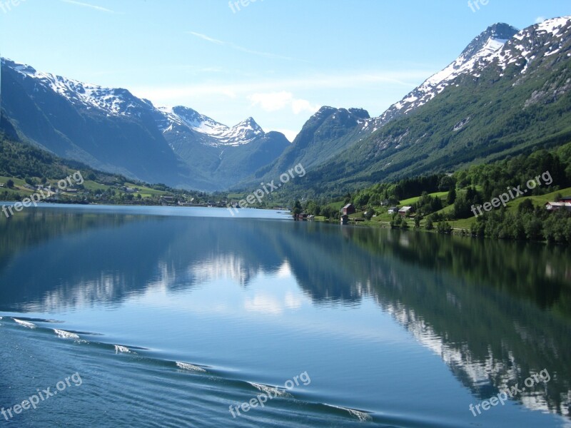 Norway Fjord Norwegian Cruise Beautiful