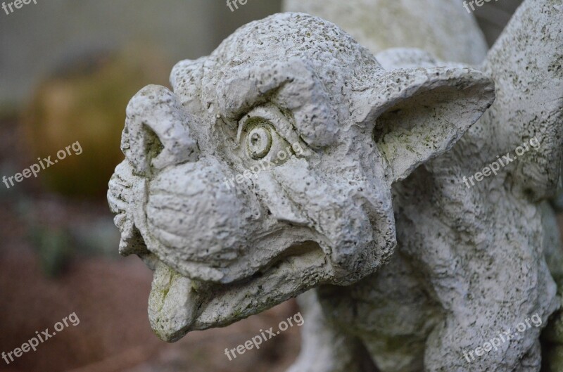 Garden Statue Stone Figure Gargoyle Free Photos