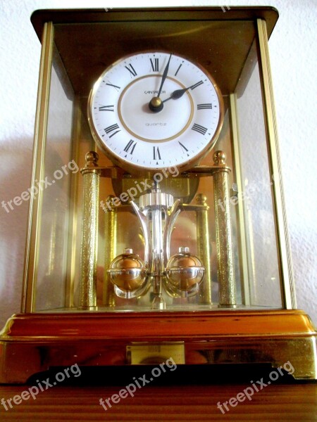 Time Clock Table Clock Grandfather Clock Golden