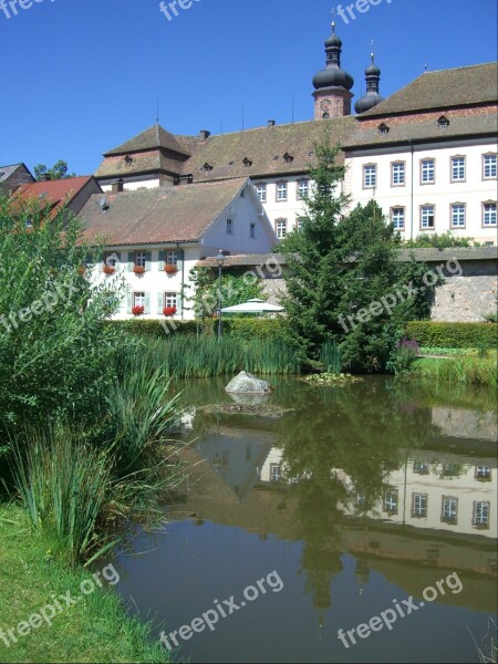 St Peter Monastery Pond Mirroring Tower