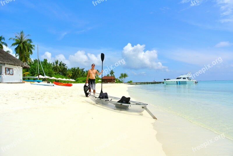 Maldives Coconut Tree Sea Resort Summer