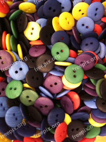 Buttons Colorful Smarties Button Colors