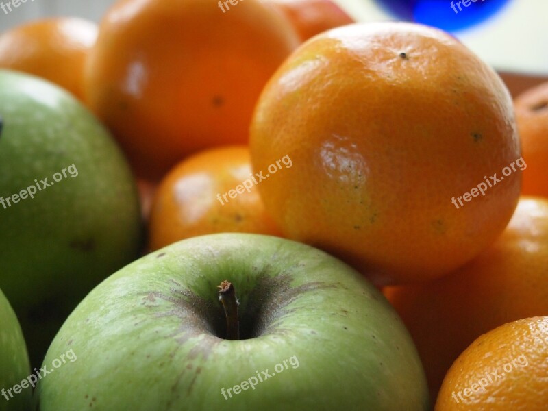 Fruit Apple Clementine Free Photos