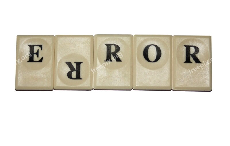 Error Play Stone Letters Large Set