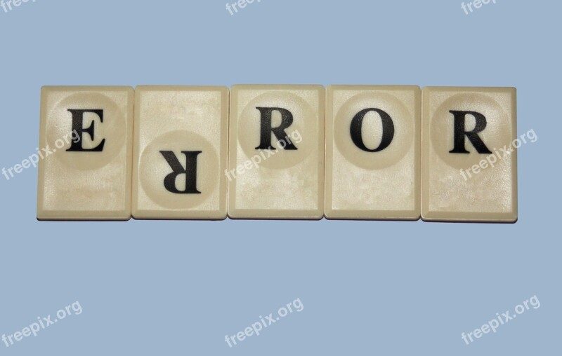 Error Play Stone Letters Large Set