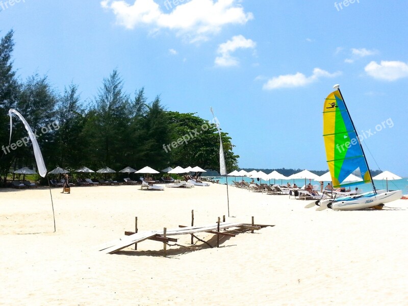 Beach White Sand Thailand Holiday Khao Lak