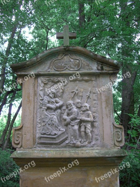 Way Of The Cross Station 1 Sand Stone Gad Guegelkapelle