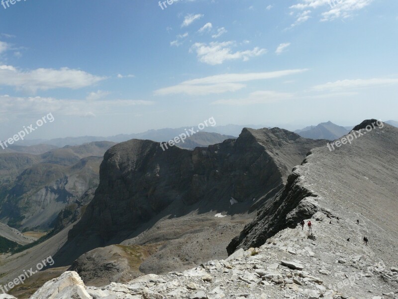 Mont Pelat Allos Lake Alps Mercantour Mountain