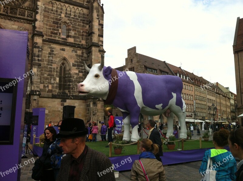 Milka Cow Purple Nuremberg Cow Animals