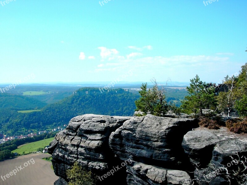 Lily Stone Königstein Fixed Königstein Elbe Sandstone Mountains Rock