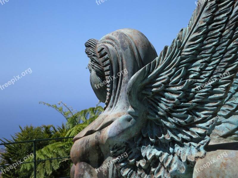 Madeira Island Sea Statue Angel