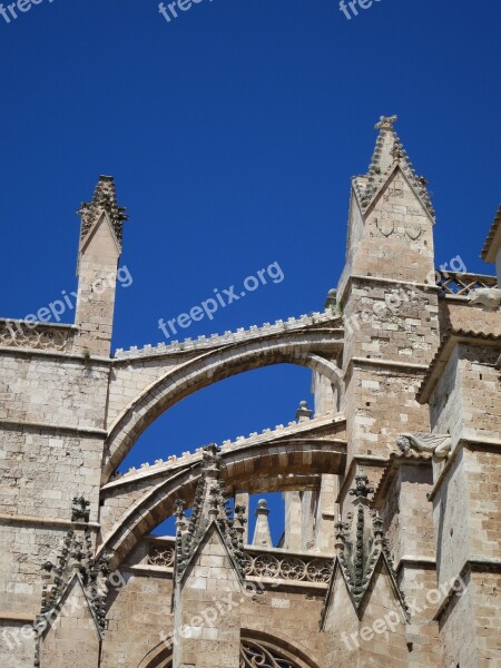 Mallorca Architecture Palm De Mallorca Cathedral Free Photos