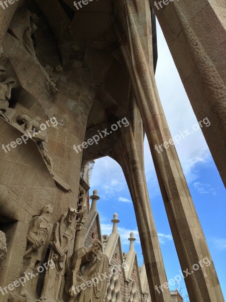 Barcelona Gaudi Sagrada Família Free Photos