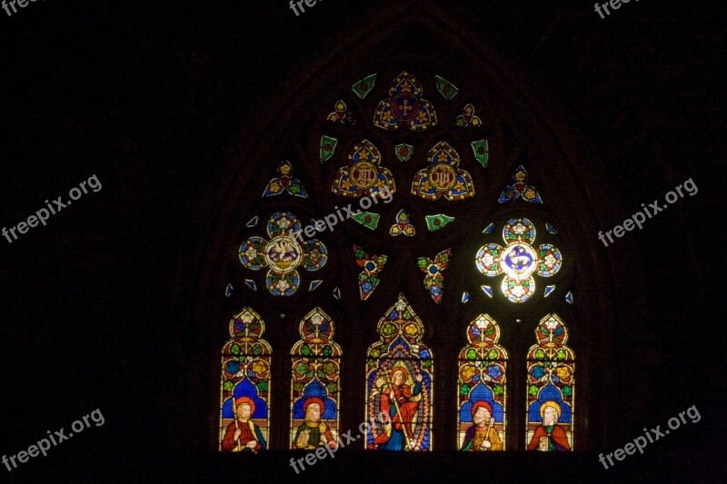 Church Window Vitrail Glass Gothic