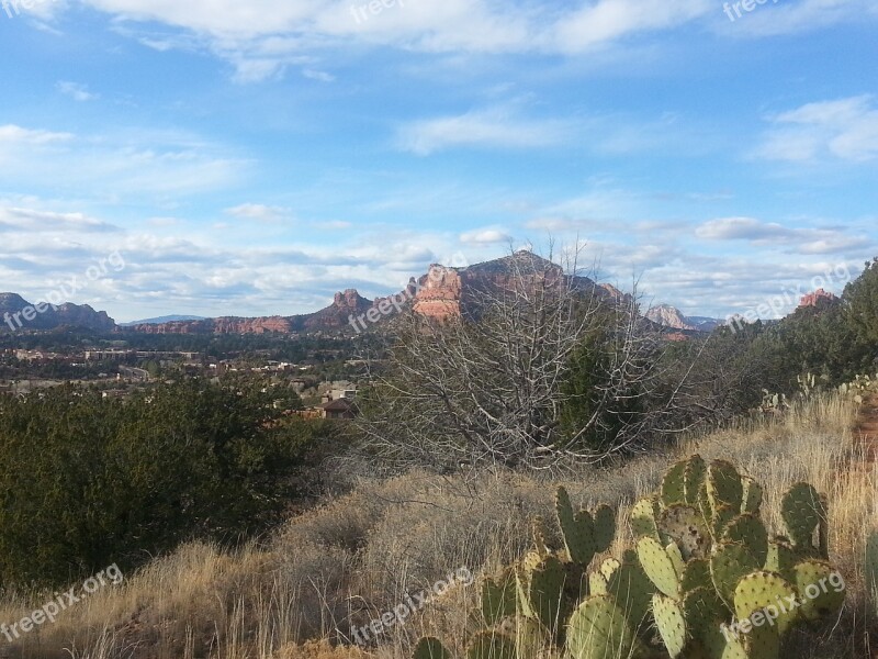 Sedona Arizona Castle Rock Red Rocks Desert