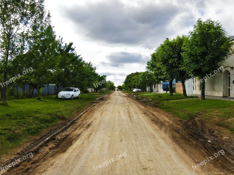 Path Street Autumn Moisture Argentina