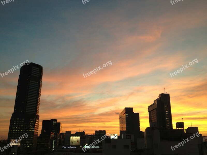 Japan Shibuya Cloud Beautiful Sky