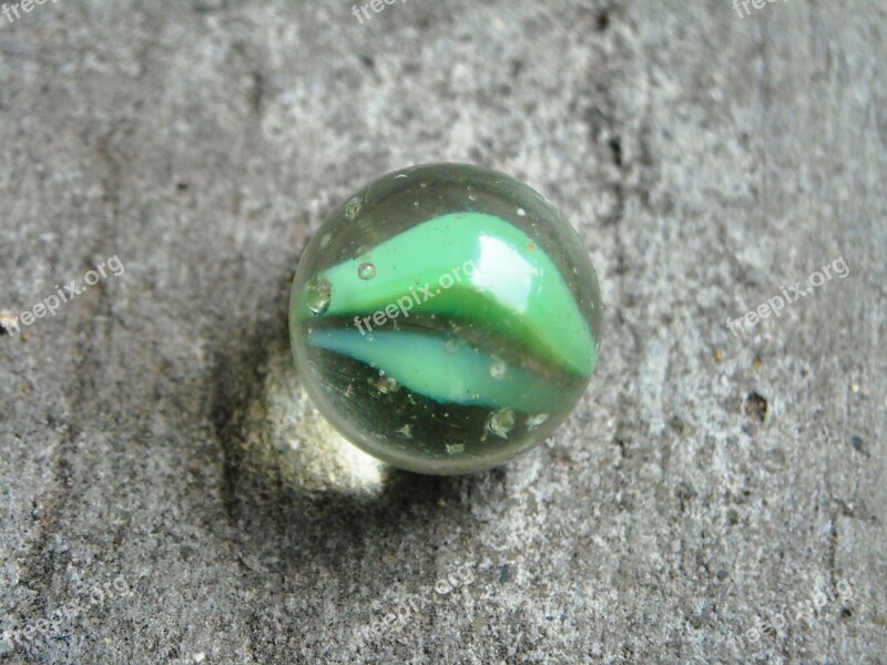 Marbles Green Blue Glass Floor