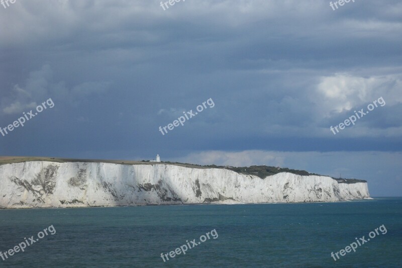 Dover White Cliffs Cliffs Sea Coast