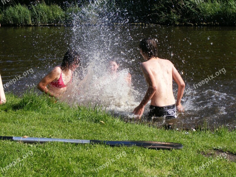 Swim Fun Summer Water Splashing