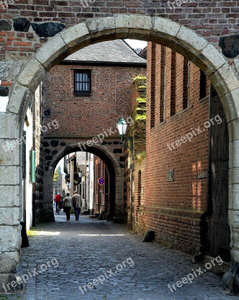 Goal Alley Fortress Architecture Middle Ages