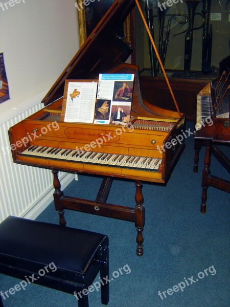 Handel Harpsichord Old Instrument Prototype Piano Instrument Antique