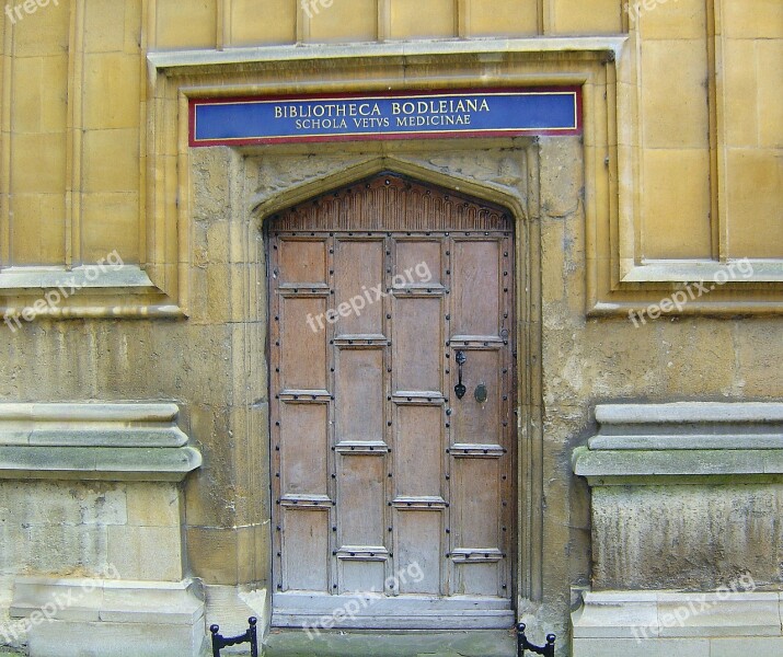 Library Medieval Oxford Old Bibliotheca Bodleiana