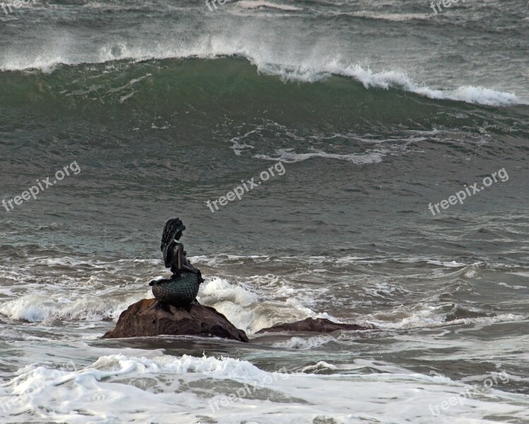 Siren Sea Waves Nature Ocean