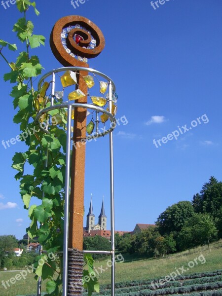 Shepherd's Staff Sculpture The Creation Trail St Michael Bamberg Art Vine