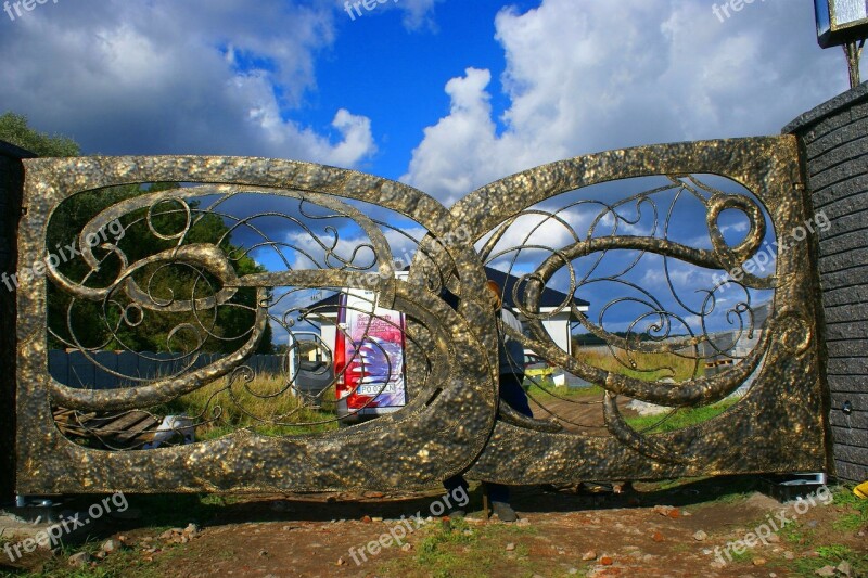 Gate Of Kuta Gate Of Metalwork Gateway Free Photos