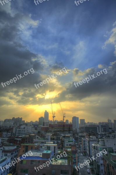 Seoul In The New Year Sky Cloud Free Photos