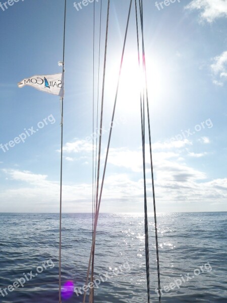 Sail Yacht Ocean Sailing Vessel Free Photos