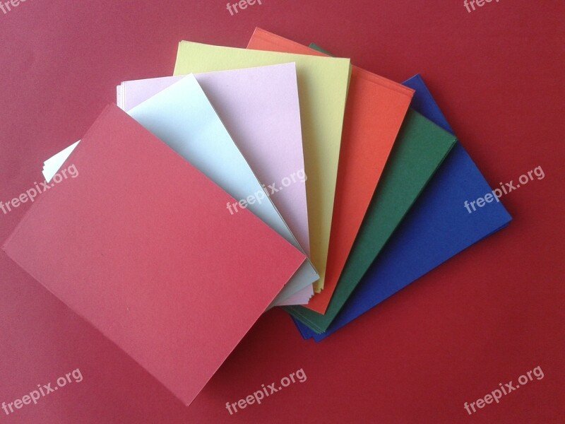 Paper Envelopes Colored Office Memos