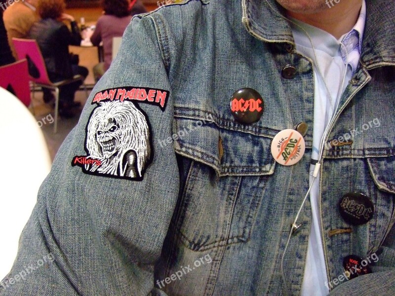 Heavy Metal Veneers Jeans Iron Maiden Acdc