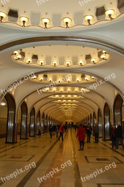 Metro Train Station Russia Architecture Free Photos