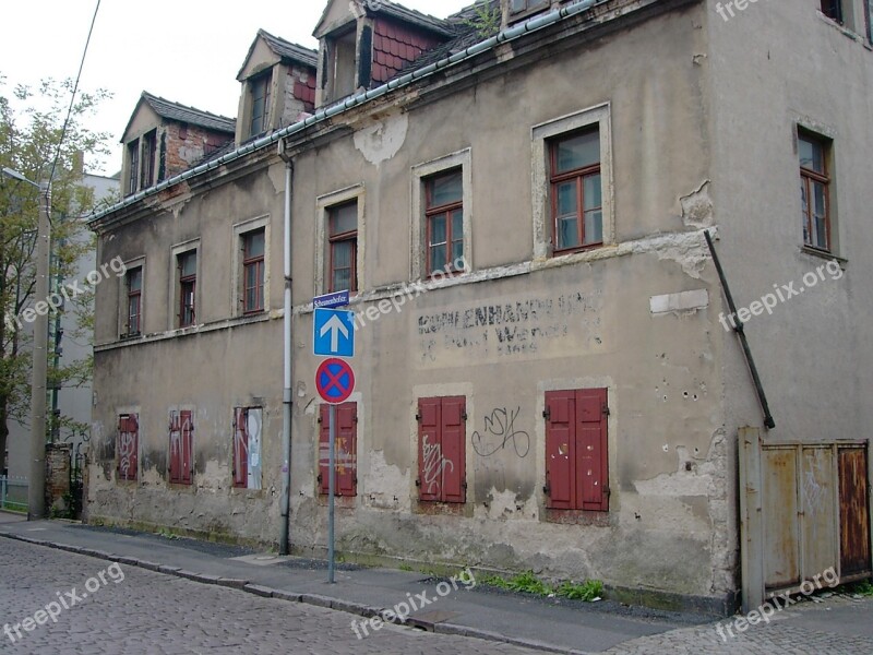 Building Old Facade Former Wasserburg Lapsed