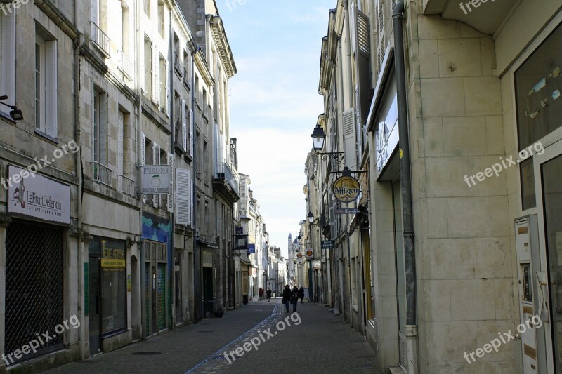 City Street Narrow Street Street France Old Buildings Street Of Shops