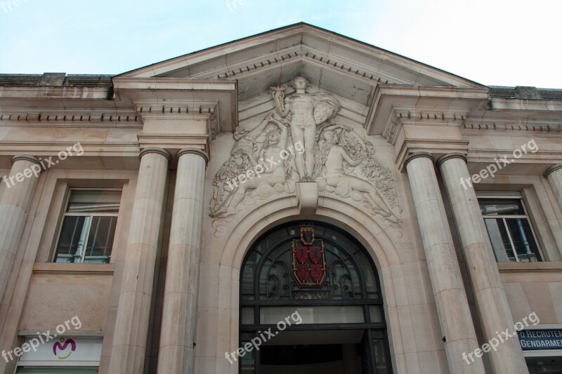 Ancient Architecture Ancient Doors Grand Stone Doorway Stone Columns Massive Door Entrance