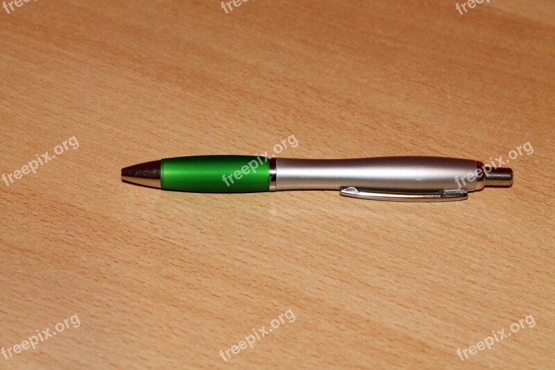 Pen Green Silver Writing Tool Free Photos