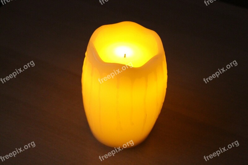 Candle Light Yellow Shining Free Photos