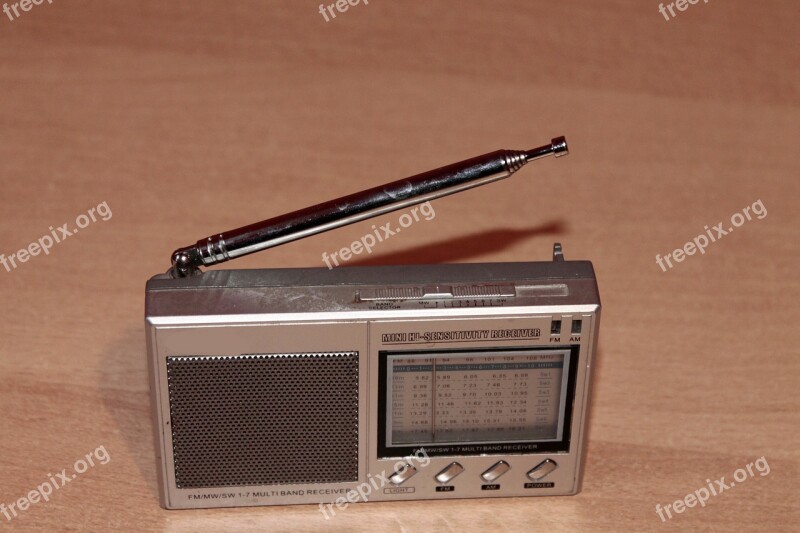 Radio Retro Silver Transistor Radio Free Photos