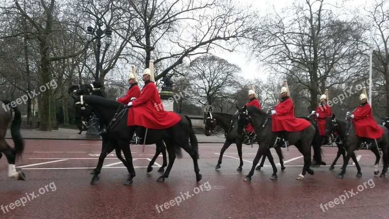 Horses Guard Military In Formation Uniform