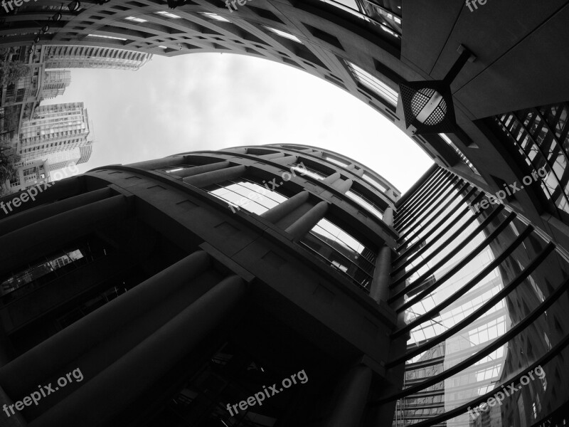 Vancouver City Library Black And White Architecture