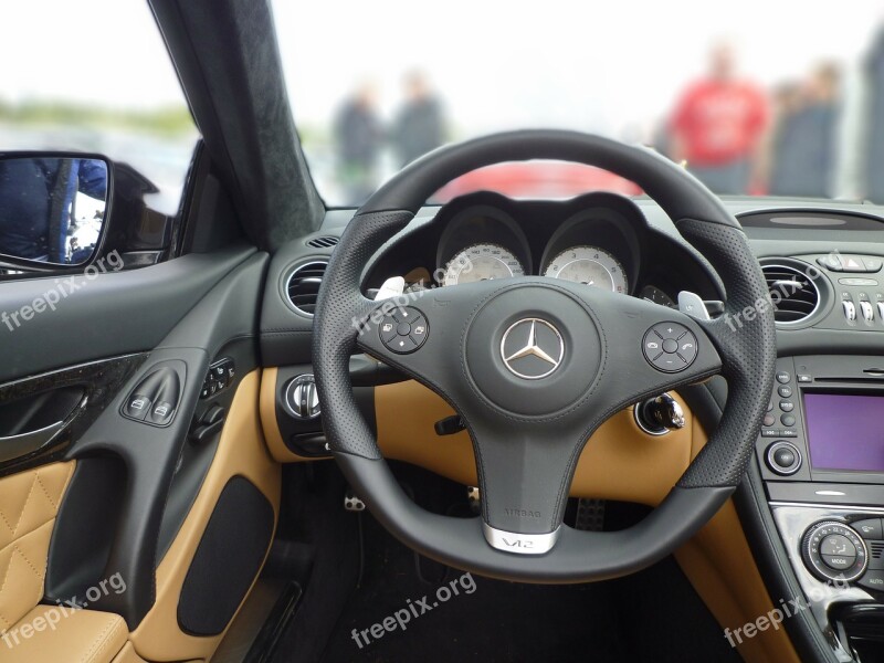 Automobile Vehicle Sports Car Steering Wheel Mercedes