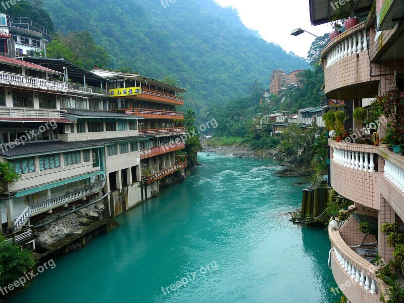 Hot Springs Wulai Old Town Old Street Mountain