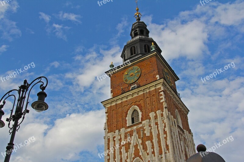 Blue Sky Beautiful Cloud Cloth Hall Kraków