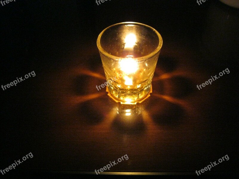 Cup Candlelight Shadow Free Photos